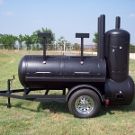 bbq pit/smoker on trailer