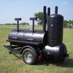 bbq pit/smoker on trailer