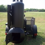 bbq pit/smoker on trailer