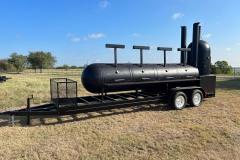 bbq pit/smoker on trailer