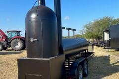 bbq pit/smoker on trailer