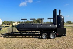bbq pit/smoker on trailer