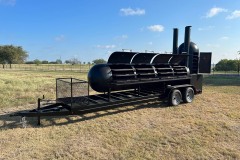 bbq pit/smoker on trailer