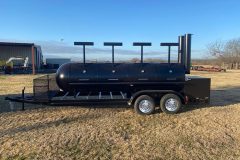 large bbq pit on trailer