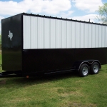 enclosed bbq trailer with awning