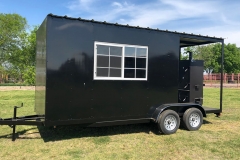 kitchen trailer with smoker