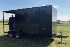 kitchen trailer with smoker