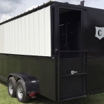  enclosed bbq trailer with awning
