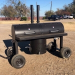 t pit/smoker with wheels 