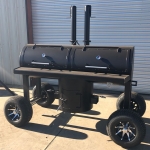 t pit/smoker with wheels