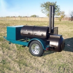 bbq pit/smoker/grill on trailer