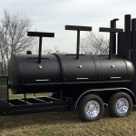 bbq pit/smoker/grill on trailer