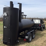 bbq pit/smoker/grill on trailer