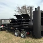 bbq pit/smoker/grill on trailer