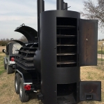 bbq pit/smoker/grill on trailer
