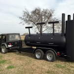 bbq pit/smoker/grill on trailer