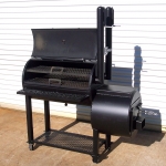 racks inside of compact patio smoker