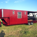 gooseneck bbq concession trailer with smoker