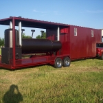 gooseneck bbq concession trailer with smoker