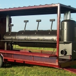 gooseneck bbq concession trailer with smoker