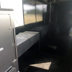 inside of bbq concession trailer