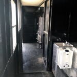 inside of bbq concession trailer