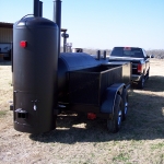large dual grill on trailer