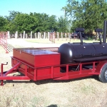 meduim bbq pit on trailer