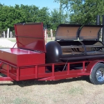 meduim bbq pit on trailer