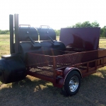 meduim bbq pit on trailer