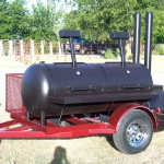 meduim bbq pit on trailer