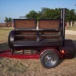 meduim bbq pit on trailer