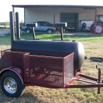 meduim bbq pit on trailer