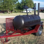 meduim bbq pit on trailer