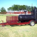 meduim bbq pit on trailer