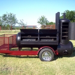 meduim bbq pit on trailer