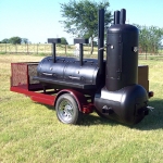 meduim bbq pit on trailer