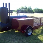 meduim bbq pit on trailer