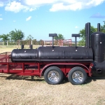 meduim bbq pit on trailer