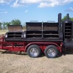 meduim bbq pit on trailer
