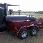 meduim bbq pit on trailer