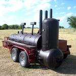 meduim bbq pit on trailer