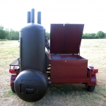 meduim bbq pit on trailer