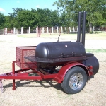 small patio smoker on trailer