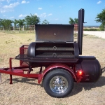 small patio smoker on trailer