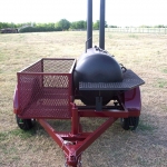small patio smoker on trailer