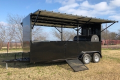 t pit on enclosed trailer with awning