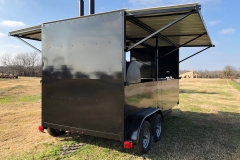 t pit on enclosed trailer with awning