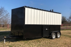 enclosed trailer with awning