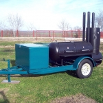 patio smoker on trailer